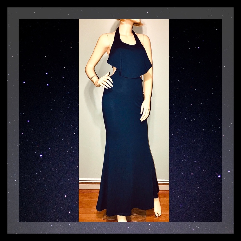 Lolli Couture • Sexy Halter Maxi Dress / (S) NWOT!